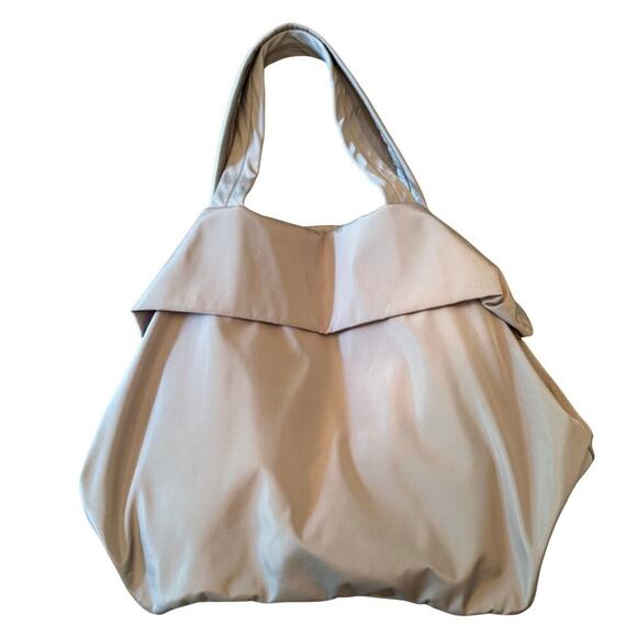 Zelos Nylon Shoulder Bag Light Gray NWT Oversized - Picture 4 of 8